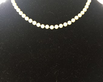 Vintage MARVELLA Faux Pearl Necklace 16"