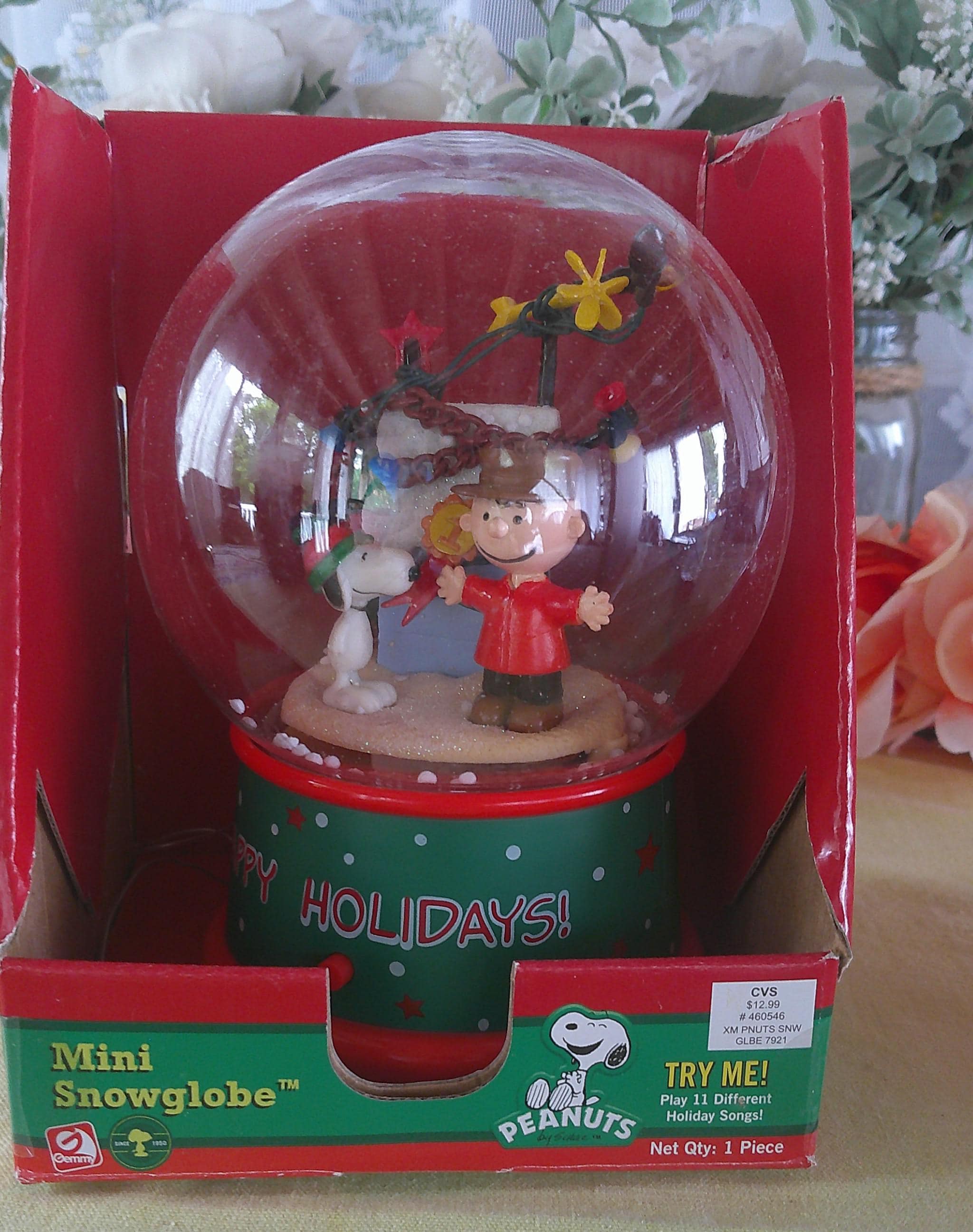 Peanuts Snow Globe - Etsy