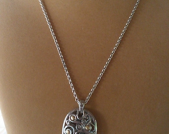 Brighton Adara Reversible Pendant Necklace – Silver & Gold Tone