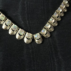 Art Deco Aurora Borealis CORO Adjustable 12-16 inch Necklace image 1