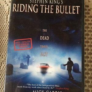 Vintage Stephen Kings 2004 Riding The Bullet DVD