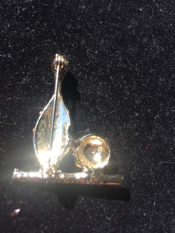 Vintage Swarovski Crystal and Enamel Bowling Pin … - image 3