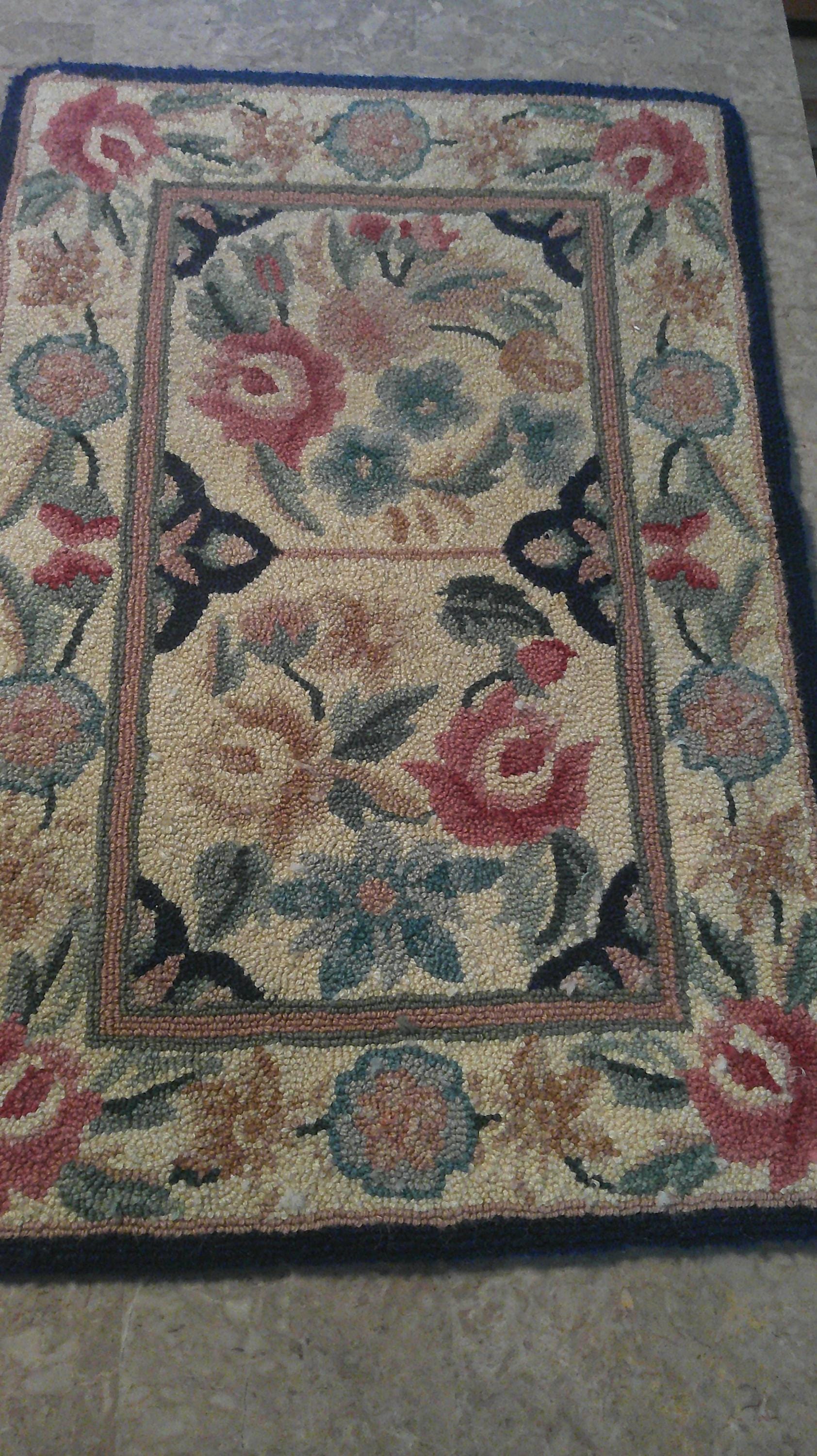 Antique Hooked Rug - Etsy