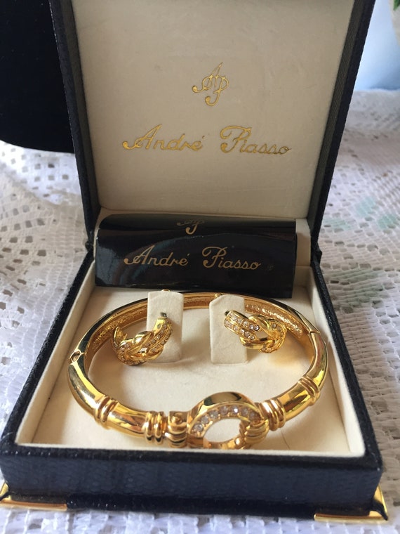 Andre Piasso Earrings and Bangle Set