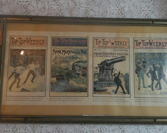 Antique Frank Merriwell Tip Top Library Dime Novel Street & Smith Framed Print