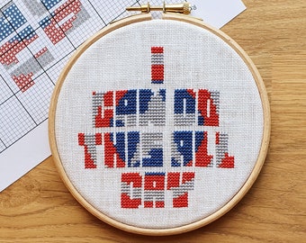 PDF - Captain America - I Can Do This All Day Cross Stitch Pattern Instant Download