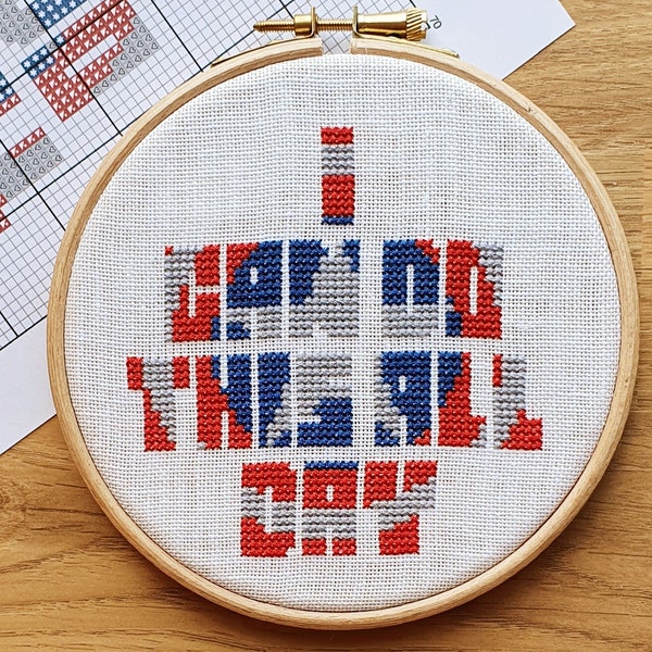 PDF - Captain America - I Can Do This All Day Cross Stitch Pattern Instant Download