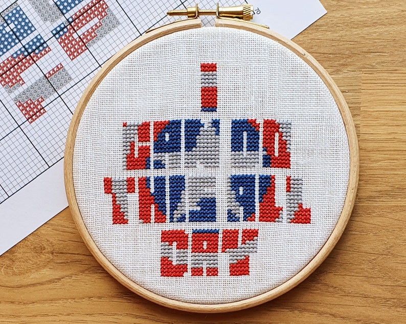 PDF Captain America I Can Do This All Day Cross Stitch Pattern Instant Download image 1