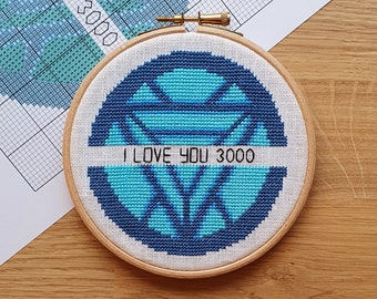 PDF - I Love You 3000 Cross Stitch Pattern Instant Download