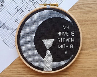 PDF - Moon Knight Steven Grant Cross Stitch Pattern Instant Download