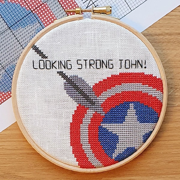 Looking Strong John Cross Stitch Pattern PDF Instant Download