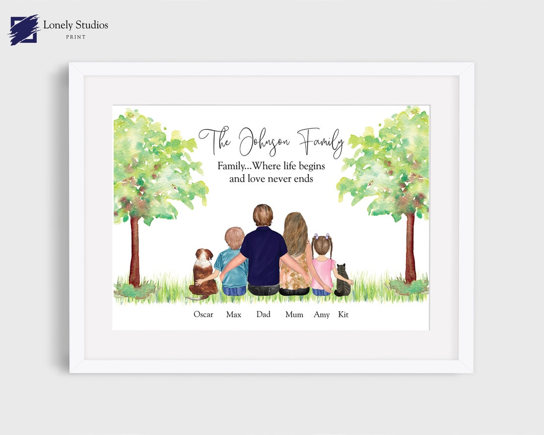Personalised Family Print, New Home Gift for Home Decor Wall Art ...