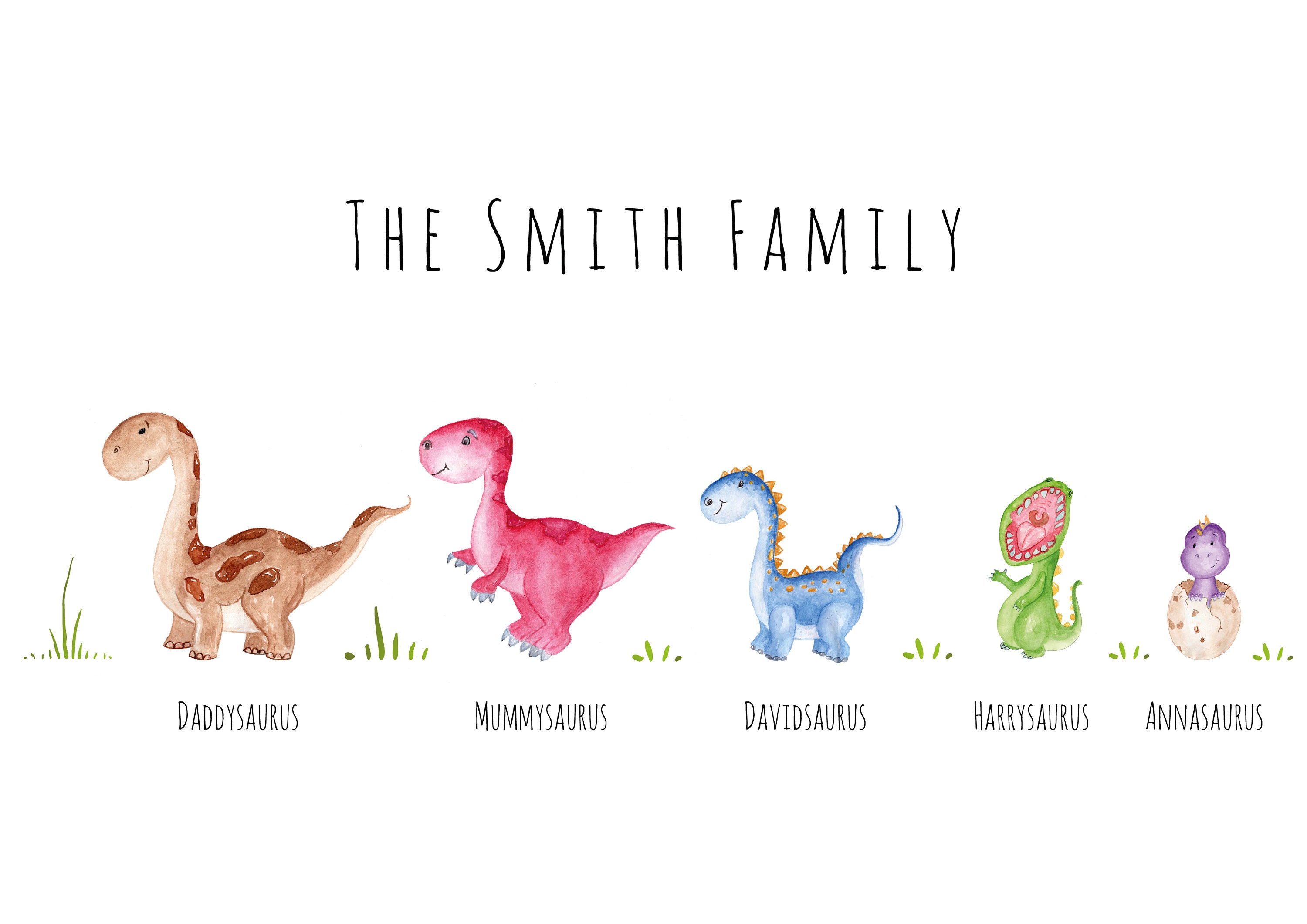 Poster con Foto Personalizzato Compleanno Dinosauri – Smart Print