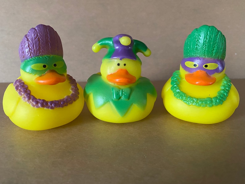 mardi gras duck beads