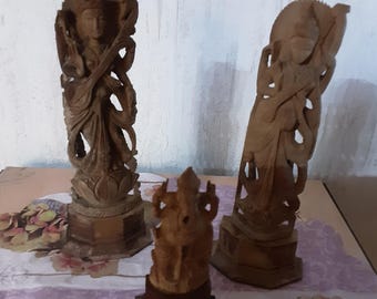 Wooden figures, gods