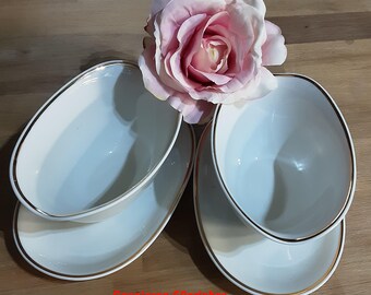 Sauce boats, porcelain