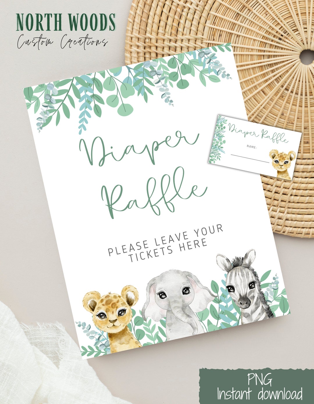 Diaper Raffle | Digital Download - Etsy