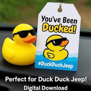 You&#39;ve Been Ducked Tag | Digital Download