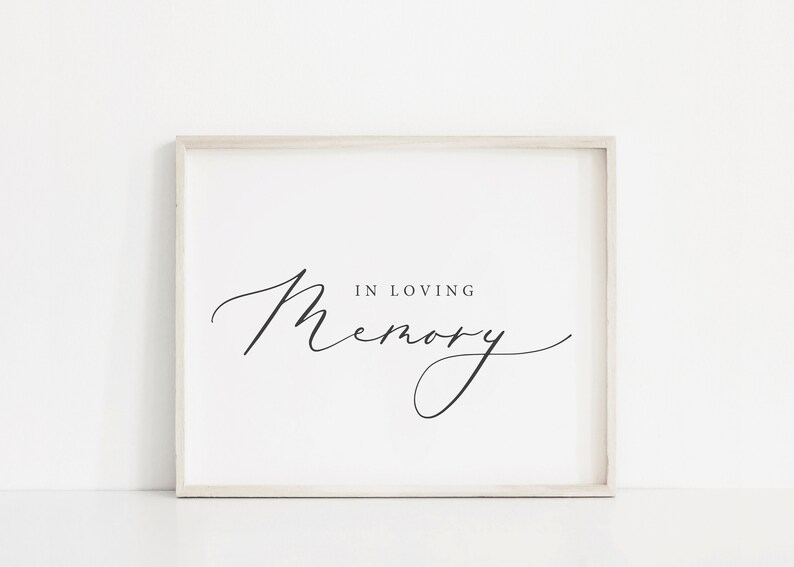 Instant Download Minimalist Wedding In Loving Memory Sign Modern Wedding Memorial Sign Printable Wedding Sign 007 Signs Home Decor Lifepharmafze Com