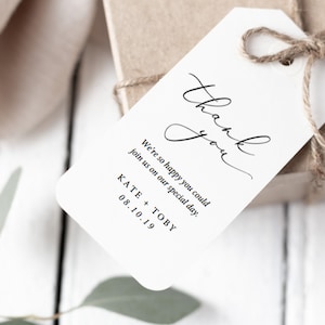 Printable Wedding Favor Tags DIY Wedding Favor Tags Template - Etsy