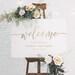 Editable Wedding Welcome Sign Template Gold - Printable Wedding Welcome Sign - Rustic Elegance - Instant Download - PTC01G