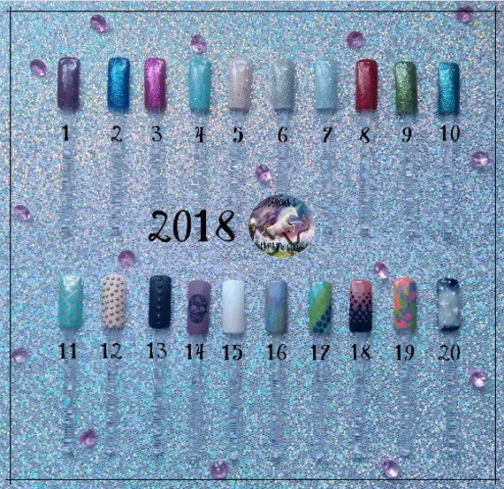 10 X Custom Professionnal Press On Nails One Size 1 Design Ongles à Coller Professionnels Personnalisés Taille Unique 1 Design