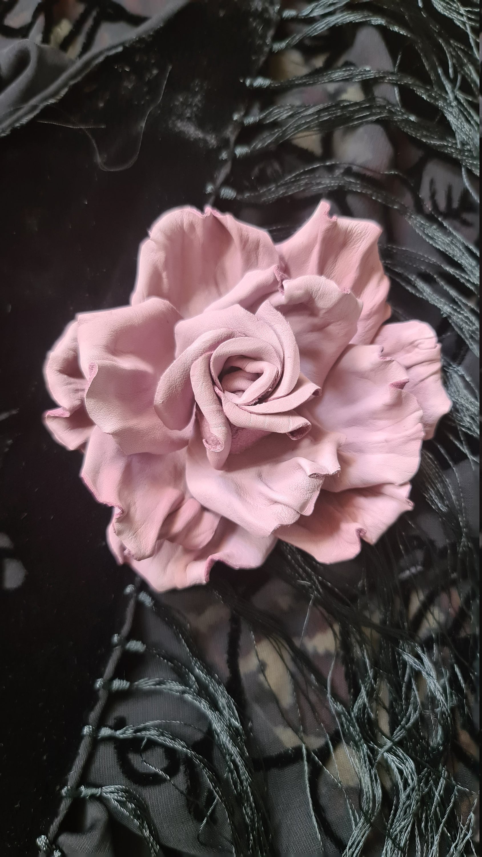 Vintage Pink Rose Brooch -  Canada