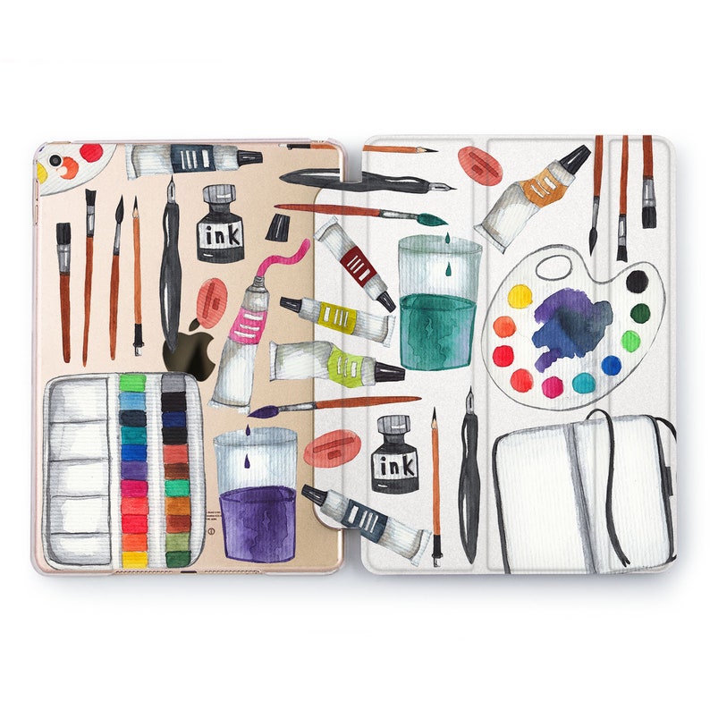 Paint iPad case 2019 iPad pro case gift for artist iPad 2018 9.7 case mini iPad 5 case iPad case 12.9 2020 iPad 10.5 inch case iPad 2 air 4