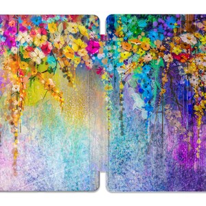 Abstract painting case for samsung S6 Lite flower art Samsung Tab A 8.0 galaxy tab a7 S7 s2 9.7 12 inch 2021 tablet case stand A8 S8 ultra image 4