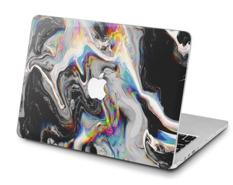 Abstract mac case macbook pro 15 2019 Glitch Art macbook 2018 pro macbook air 13 inch macbook retina 15 2020 2017 cover apple 12 Black A2251