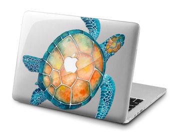 Turtle macbook case air 13 2022 M2 ocean macbook 2020 mac pro 15 inch case mac 14 M1 Max hard case 16 cover clear 12 case macbook 2018 apple