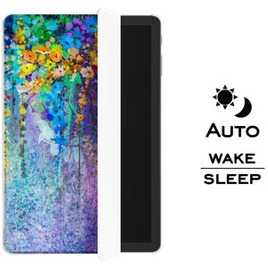 Abstract painting case for samsung S6 Lite flower art Samsung Tab A 8.0 galaxy tab a7 S7 s2 9.7 12 inch 2021 tablet case stand A8 S8 ultra image 7