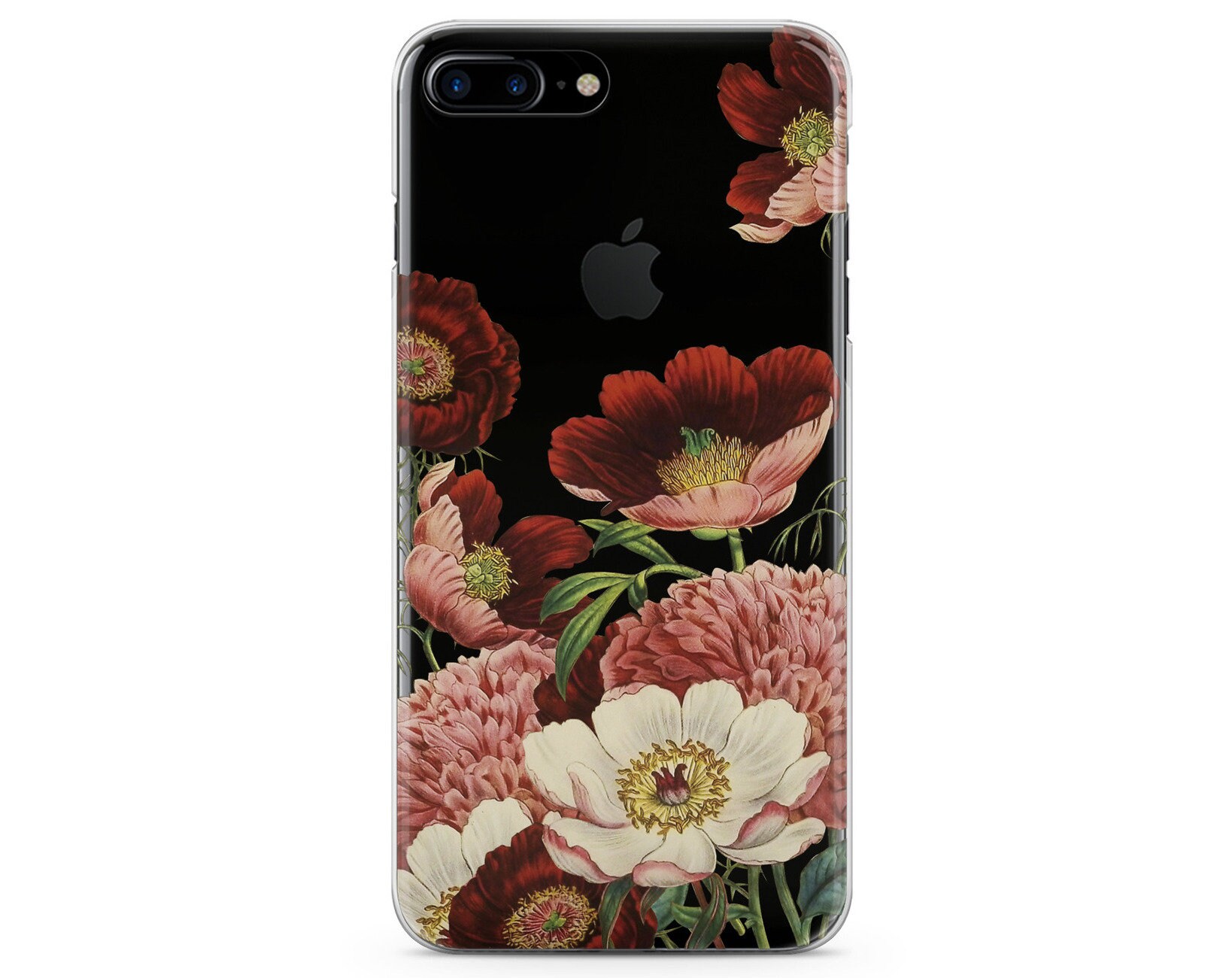 Vintage Flowers New Iphone 11 Case Red Iphone X Case Iphone Etsy