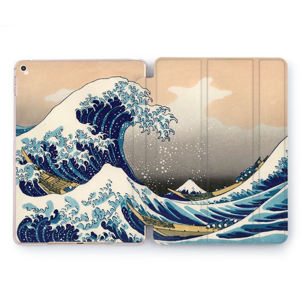 Wave off Kanagawa iPad 5 mini housse art japonais 6e génération iPad 12,9 iPad pro 11 étui iPad 10,5 pro pouces 2020 iPad 9,7 étui iPad 5e génération 4 3 2