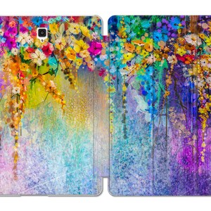 Abstract painting case for samsung S6 Lite flower art Samsung Tab A 8.0 galaxy tab a7 S7 s2 9.7 12 inch 2021 tablet case stand A8 S8 ultra image 3