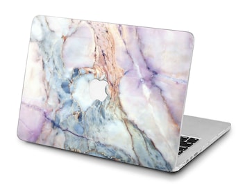 Pink marble mac 2023 hard case blue marble print retina 13 inch cover mac air M2 16 in case 2019 macbook pro 15 case 2020 apple laptop 14 M1