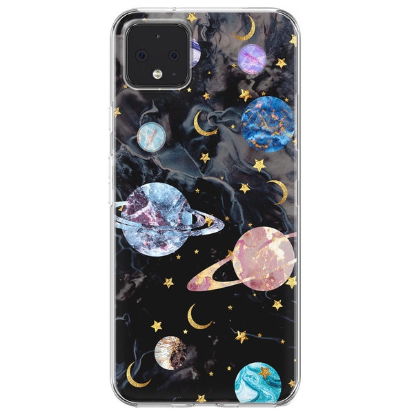 Space Pixel 5 case Google Pixel 4 case Pixel Xl 2 case star Google Pixel 3 xl Pixel 4a 5G flexible Planets Pixel 4 xl Pixel 3a universe TPU