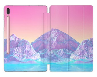 Mountains case for samsung s6 Lite pink tablet case galaxy Tab A 10.1 2019 2020 cover s5e A8 10.5 S7 plus A7 s2 9.7 case a 8.0 s8 ultra 2022