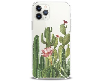 Cactus iPhone Xr case 11 Pro Max case apple iPhone Xr succulent iPhone Xs Max case iPhone 13 case clear cacti iPhone case 6s plus 12 Mini SE