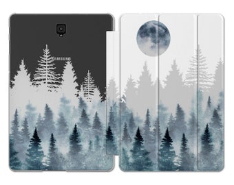 Foggy forest fits Samsung Galaxy S8 ultra Moon art Galaxy Tab S5 S6 s3 tablet case S7 plus 14.6 12 inch case A7 Lite 8.7 10.5 clear cover A8