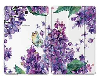 Lilac flower fits Galaxy S3 9.7 case Floral Samsung 10.1 inch tablet case S7 S9 2020 Samsung tab S2 s8 ultra cover A7 A8 2022 S6 Lite S5e 11