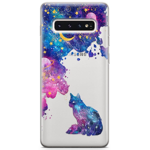 Cat Samsung case fits Note 20 5G cover Galaxy Phone case s20 Ultra s22 Case Note 10 Plus 5G s8 case clear s7 A13 purple Samsung S10 Lite tpu