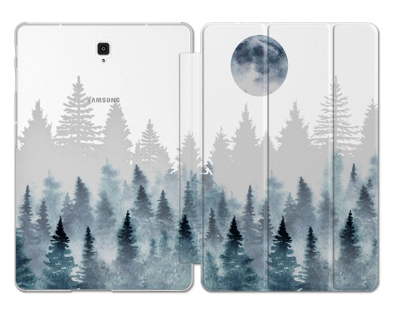 Foggy forest fits Samsung Galaxy S8 ultra Moon art Galaxy Tab S5 S6 s3 tablet case S7 plus 14.6 12 inch case A7 Lite 8.7 10.5 clear cover A8 image 5