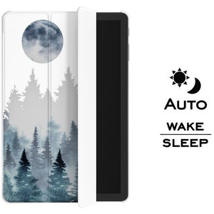 Foggy forest fits Samsung Galaxy S8 ultra Moon art Galaxy Tab S5 S6 s3 tablet case S7 plus 14.6 12 inch case A7 Lite 8.7 10.5 clear cover A8 image 7