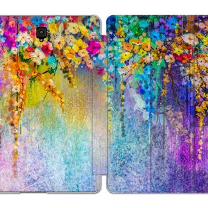 Abstract painting case for samsung S6 Lite flower art Samsung Tab A 8.0 galaxy tab a7 S7 s2 9.7 12 inch 2021 tablet case stand A8 S8 ultra image 6