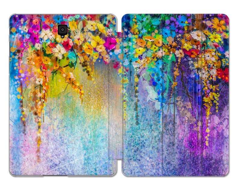 Abstract painting case for samsung S6 Lite flower art Samsung Tab A 8.0 galaxy tab a7 S7 s2 9.7 12 inch 2021 tablet case stand A8 S8 ultra image 6