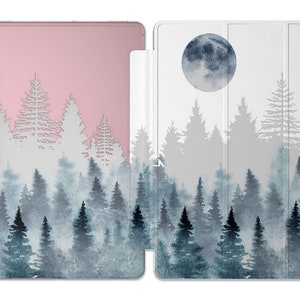 Foggy forest fits Samsung Galaxy S8 ultra Moon art Galaxy Tab S5 S6 s3 tablet case S7 plus 14.6 12 inch case A7 Lite 8.7 10.5 clear cover A8 image 3