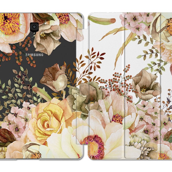 Herfst bloemen voor Galaxy Tab S6 5G case tablet rose samsung s4 stand galaxy Tab A 10.1 2019 s7 plus 2021 case A7 lite cover s5e s8 case A8
