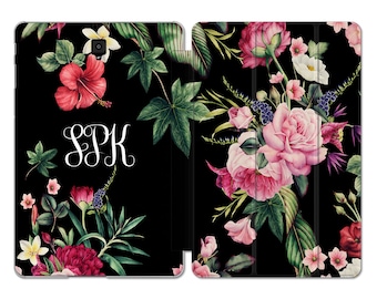 Custom case for Samsung Tab A 8.0 floral S6 tablet case Galaxy Tab S5e cover woman s8 ultra Tab A Cover 10.1 inch S7 A7 black S3 11 a8 10.5