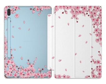 Cherry blossom tree fits galaxy tab a 8 case S8 Ultra floral samsung case 10.1 tablet s5e cover S7 Plus A 10.5 s2 9.7 in Galaxy Tab S6 A8 A7